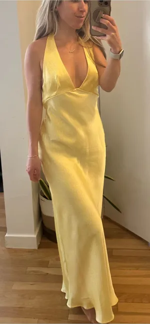Zara Polka Dot Satin Effect Midi Dress thumbnail 1