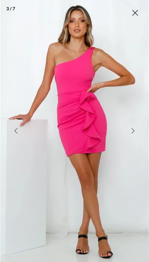 Hello Molly Backstage Passes Dress Hot Pink thumbnail 1