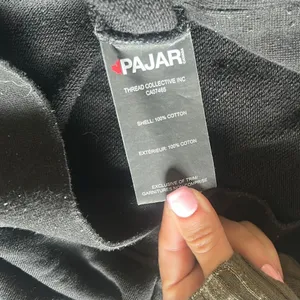Pajar Canada Classic Black Crew Neck Logo Patch Size Medium thumbnail 8