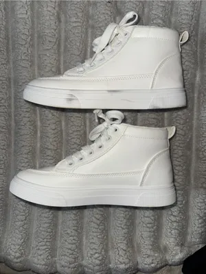 White High Top Lace-Up Sneakers Size 35 thumbnail 4