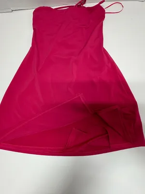 Garage Red Sleeveless Back Lace-Up Dress = Size‎ S. thumbnail 13