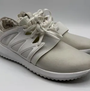Adidas Tubular Viral Triple White S75583 Women’s 6.5 Y2K Sneakers thumbnail 1