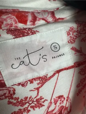 The Cat’s Pajamas Pima Knit Night Shirt Idle Hours White S NWOT thumbnail 5