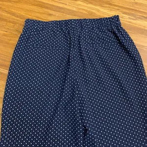 J. Crew Polka Dot Cropped Pants Womens‎ Size 10 Elastic Waist Career Casual Navy thumbnail 5