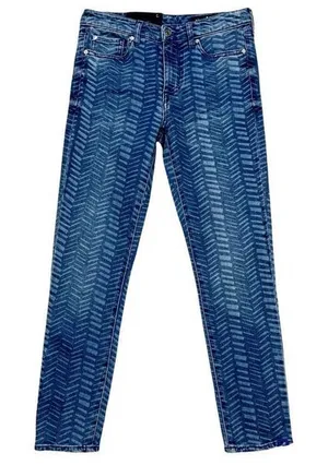 AX Armani Exchange J61 Super Skinny Capri Chevron Jeans Size‎ 26 NEW thumbnail 1