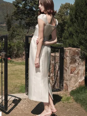 Maison Amory The Belmont Dress in Ivory Cream XXS NEW $369 Bride Bridal thumbnail 4