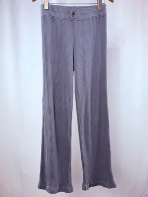 Faherty Legend Waffle Wide Leg Pant in Tradewinds Gray Size‎ Small thumbnail 4
