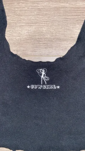 Cowgirl Cropped Tank Size XS thumbnail 2