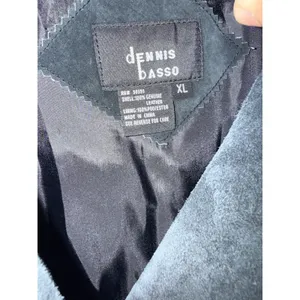 Dennis Basso Genuine‎ Leather Suede Black Blazer Jacket Women's XL thumbnail 4