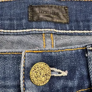 MOTHER Insider Crop Step Fray Jeans Not Rough Enough Wash Stretch Denim Size 25 thumbnail 3