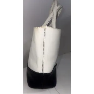 Vintage Y2K Hype Colorblock Mod Leather Box Tote Shoulder Bag Handbag Purse thumbnail 9