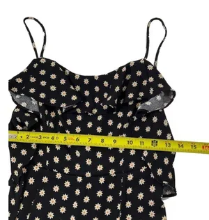 Free People Women Size XS Floral Mini Dress Backless Ruffle 5-247 thumbnail 7