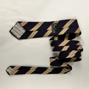 Pierre Cardin Tie Vintage Striped Necktie Blue Multicolor Classic Cravat thumbnail 3