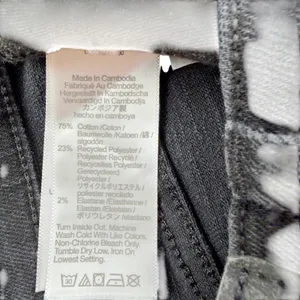 Madewell Mid-Rise Kick Out Black Cropped Stretch Denim Jeans Sz 31T thumbnail 6