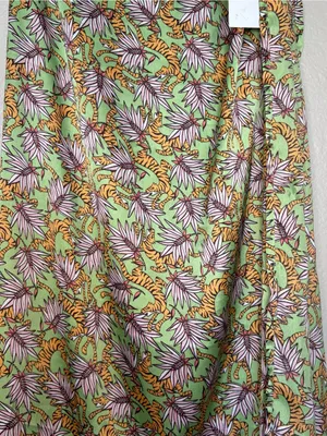 Compania fantastica Floral Green tie waistMaxi Skirt NWT summer boho tiger beach thumbnail 4