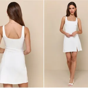 LULU's Bachelorette Engagement Bridal Shower Honeymoon Flirty Mini Dress thumbnail 3