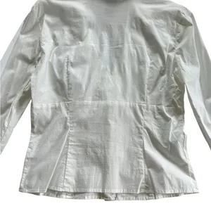Lace Button Down Collared Top Y2K Office Siren Contemporary Preppy Professional thumbnail 8