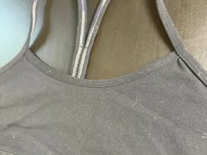 Lululemon Flow Y bra with a mesh back and racerback straps Size 4 Black thumbnail 2