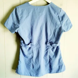 Grey's Anatomy™ by Barco Women's 3-Pocket Modern Fit Mock Wrap Scrub Top Small thumbnail 4