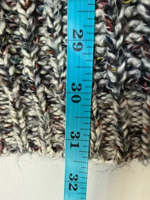 NWT Aerie Oversized Lace Up Grey Sweater thumbnail 6