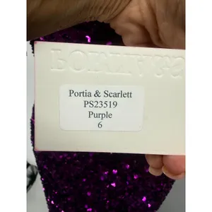 Portia & Scarlett PS23519 Purple Sequin Gown Sz 6‎ NWT Prom Pageant Formal Dress thumbnail 5