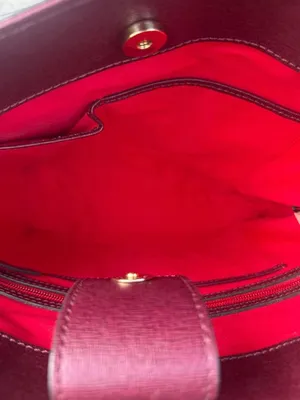 Dooney & Bourke Saffiano Hadley Tote in Cranberry thumbnail 4