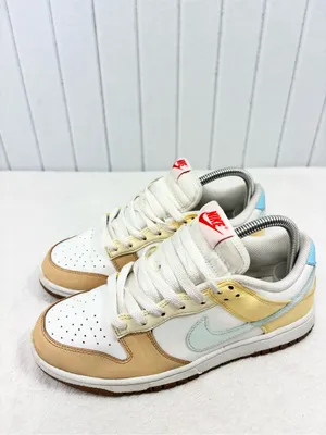Nike Women’s Dunk Low Next Nature Soft Yellow Aquarius Blue Size 8 thumbnail 2