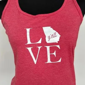 Source Unknown Gilden‎ Georgia "Love Y'all" Tank Top Sz SM thumbnail 2