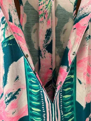 Lilly Pulitzer Carlotta Shift Dress in Tidal Wave Pans Garden Women’s size 4 thumbnail 7