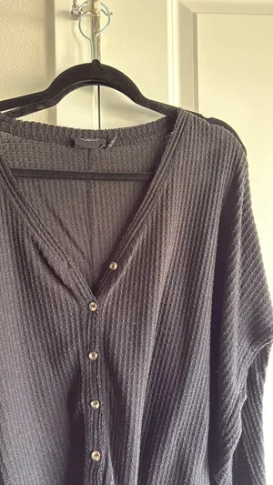 Urban Outfitters long sleeve button-down sweater thumbnail 3