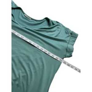 Entro Sage Green‎ V-Neck Maxi Dress Pockets Side Slit Relaxed Fit Large thumbnail 7