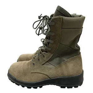 UFCW‎ Mondo Green Leather Suede Vibram Sole Military Combat Boots Men's Size 5 R thumbnail 2