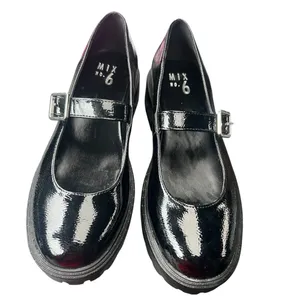 Mix No. 6 black Patent Mary Jane Lugged Shoes 7.5 thumbnail 3