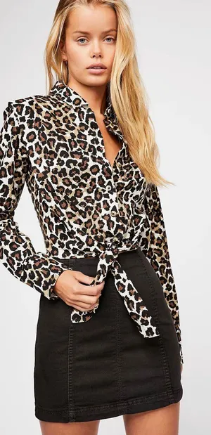 Free People black pencil skirt thumbnail 1