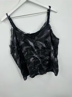 Halloween Black Bats Camisole Tank Top Size 3X Plus Size Goth Grunge V Neck thumbnail 4