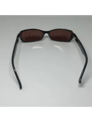 Lido West Babe Tortoise Shell Rectangular Prescription Sunglasses Frames Brown thumbnail 7