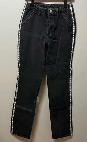 Vintage Roper black horseshoe mom jeans‎ size 5 thumbnail 1