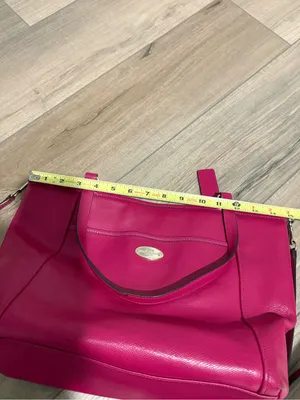 Coach Crossgrain Leather convertible‎ Pocket Tote F34497 Cranberry thumbnail 15