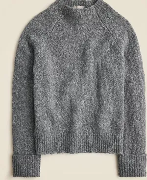 J.Crew Cuffed Mockneck Wool Sweater thumbnail 1