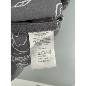 Loft‎ Outlet Womens Tank Top Grey White Floral Sleeveless Shell Blouse M thumbnail 5