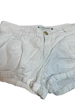Y2K Vintage Abercrombie & Fitch White Striped Low rise micro shorts size 2 thumbnail 5