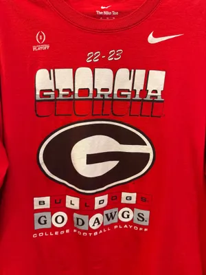 Nike University of Georgia Bulldogs Football 22-23 CFP Long Sleeve Tee thumbnail 3