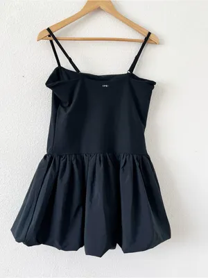Abercrombie YPB sculptLUX Black Bubble Hem Activewear Shorts Interior Mini Dress thumbnail 6