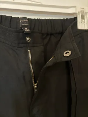 Banana Republic Black Wide-Leg Pants thumbnail 4
