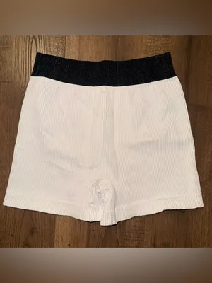 Free People Movement Happiness Runs Prajna‎ Shorts White Black Medium/Large thumbnail 2