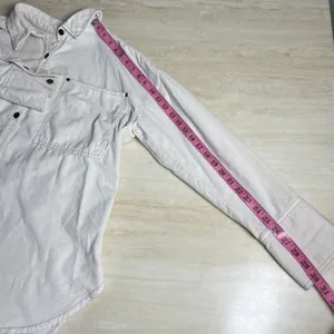 We The Free Free People Cream Corduroy Button Down Shirt Shacket Womens M OB1533 thumbnail 12