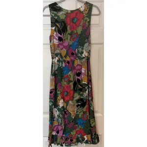 Anthropologie Tracy Reese Faux Wrap Dress Floral Ruffle‎ Boho Festival Wedding S thumbnail 2