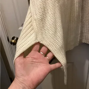 Blu Pepper Cream and Tan Cowl Neck Sweater thumbnail 6