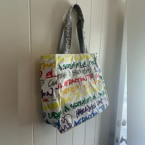 Rare HTF Vintage Y2K Harajuku Lovers Nylon Gwen Stefani XLarge Tote Handbag Bag thumbnail 4