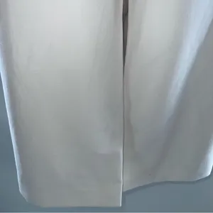 Abercrombie & Fitch Off-White/Cream Curve Love Wide Leg Pleated Front Pants-16 thumbnail 7